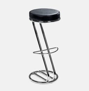 10012 Tabouret haut Zeta assise noire