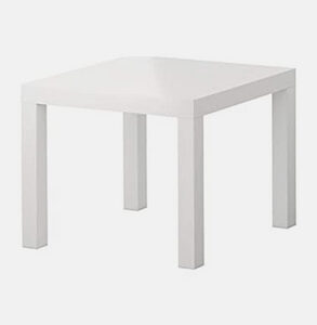 Table basse Lack blanc mat