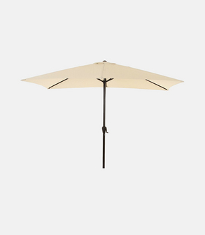 Parasol rectangle 2 x 3 m blanc ecr