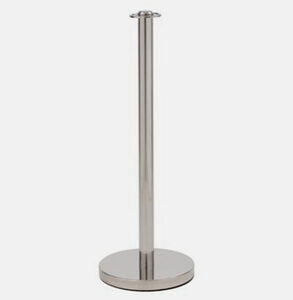 Potelet inox tête plate 91 cm