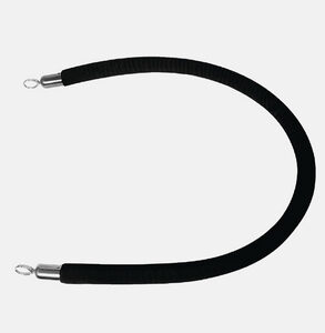Cordon d'accueil velour noir