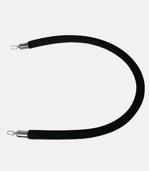 Cordon d'accueil velour noir