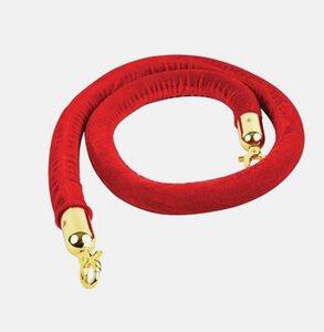 Cordon d'accueil velour rouge