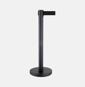 Potelet sangle noire H 92 cm