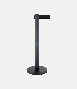 Potelet sangle noire H 92 cm