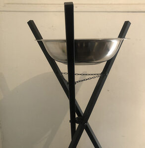 10079 Flambeau métal (vasque de feu) Ø 40