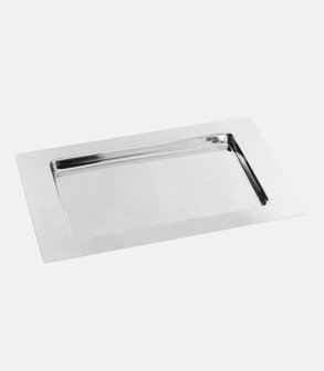 Plateau inox rectangle brillant Sed