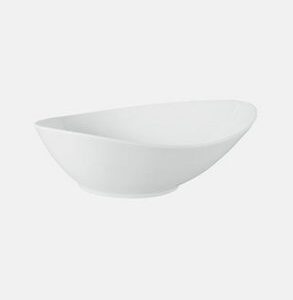 10263 Saladier porcelaine asymetrique Ass