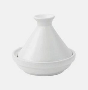 Tajine grès individuel blanc Ø 20 c