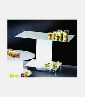 Presentoir buffet lumineux 2 col Fe