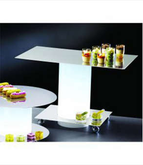 Presentoir buffet lumineux 2 col Fe
