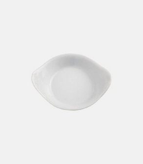 Mini plat à œuf porcelaine rond