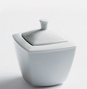 Sucrier porcelaine avec couvercle M