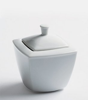 Sucrier porcelaine avec couvercle M