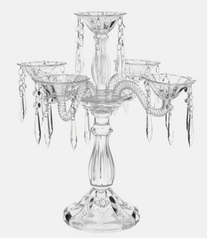 Chandelier Cristal 5 feux 42 cm