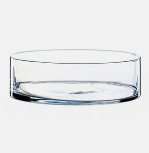 10380 Vase verre rond bas Ø 32 cm H 12 cm