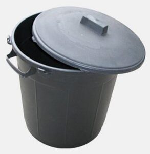 Poubelle noire à glacer 80 litres