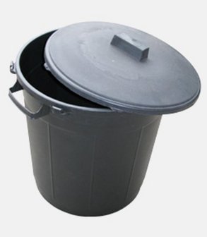 Poubelle noire à glacer 80 litres