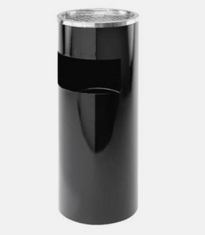 Cendrier corbeille noir Ø 25 cm H 6