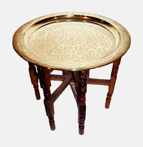 Table marrakech en cuivre Ø 100 cm