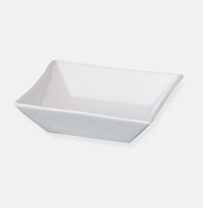 Mini plat porcelaine blanc carré St