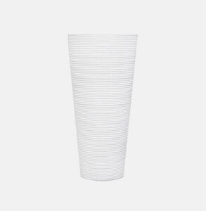 10623 Vase bois blanc conique Ø 30 cm H 9