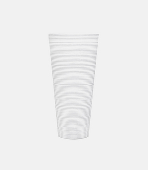 Vase bois blanc conique Ø 30 cm H 9