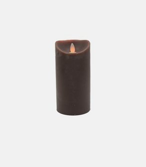 Bougie à led cire chocolat flamme v