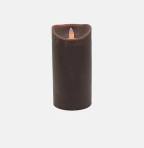 BOUGIE LED18 Bougie à led cire chocolat flamme v