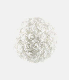 Boule de roses blanches Ø 40 cm