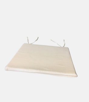 Coussin blanc pour chaise square