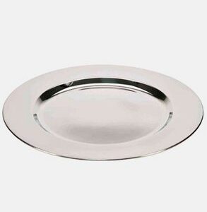 CRI32INO Assiette de présentation inox brill