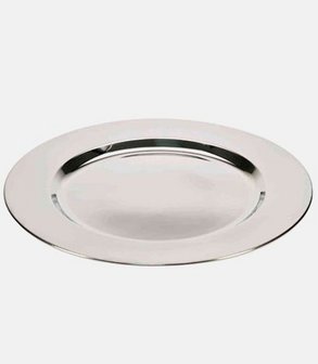 Assiette de présentation inox brill