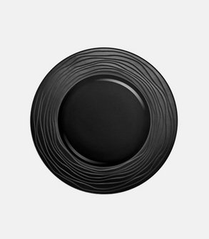 Assiette plate Escale noire Ø 15,5