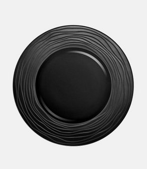 Assiette plate Escale noire Ø 21,5