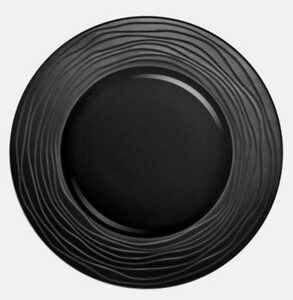Assiette plate Escale noire Ø 27 cm