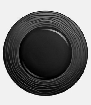 Assiette plate Escale noire Ø 27 cm