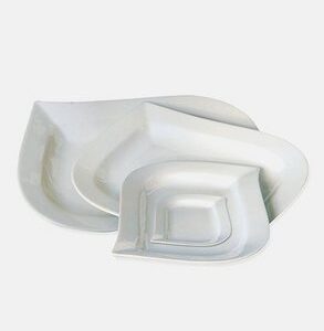 Assiette plate rectangle Goutte (de