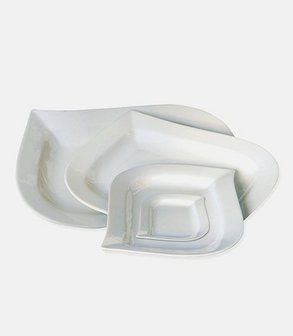 Assiette plate rectangle Goutte (vi