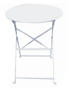 Table gueridon square blanche ronde