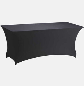 Housse de table cover noire 80 x 18