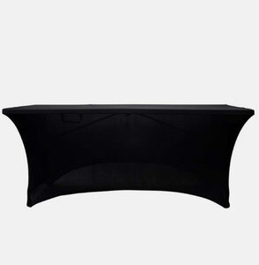 Housse de table lycra noir 183x76x7