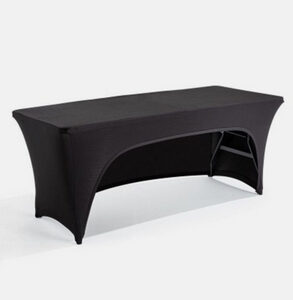 Housse de table lycra noir 183x76x7