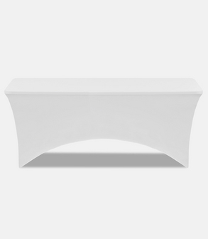 Housse de table lycra blanc 183x76x