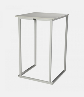 Table mange-debout Kubo blanc plate