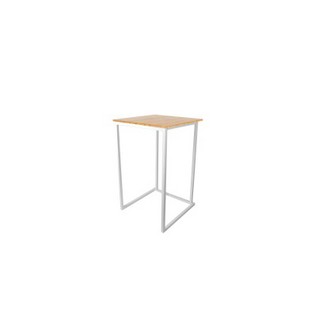 Table mange-debout Kubo blanc plate