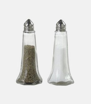Ménagère sel et poivre verre eiffel
