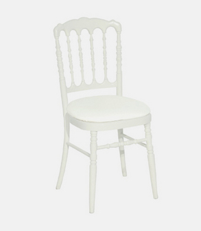 NAP CHAISE B Chaise Napoléon III Blanche
