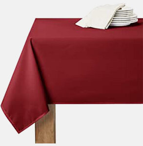 NAPCOBO18 Nappe ronde polyester Bordeau Ø 33