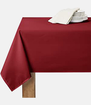 Nappe ronde polyester Bordeau  Ø 33